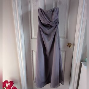 Vintage DaVinci Strapless Gown in Elegant Lavender Purple